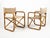 Mid-Century Bamboo and Fabric Director's Folding Chairs, Italy, 1960s, Set of 2 For Sale - Image 4 of 18