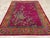 This exquisite Mid-20th century Chinese Nickles Art Deco rug, features a lush magenta field adorned with a beautifully...