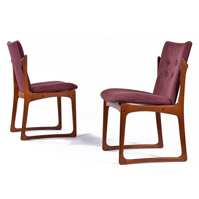 Set of 6 Restored Danish Teak Vamdrup Stolefabrik Mid-Century Modern Dining Chairs For Sale - Image 10 of 16