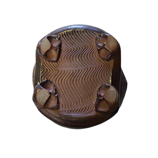 Ceramic Rare Vintage Patricia Herzog Studio Pottery Lidded Box For Sale - Image 7 of 8