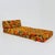 Orange Mid-Century Space Age Lounge Chair with Floral Pattern, Germany, 1980s For Sale - Image 8 of 10