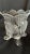 Glass Vase with Four Legs, Scalloped Top and Frosted Medallions For Sale In Los Angeles - Image 6 of 8