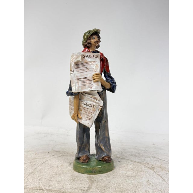 Hand-Painted Porcelain Figurine, Italy, 1940s For Sale - Image 3 of 9