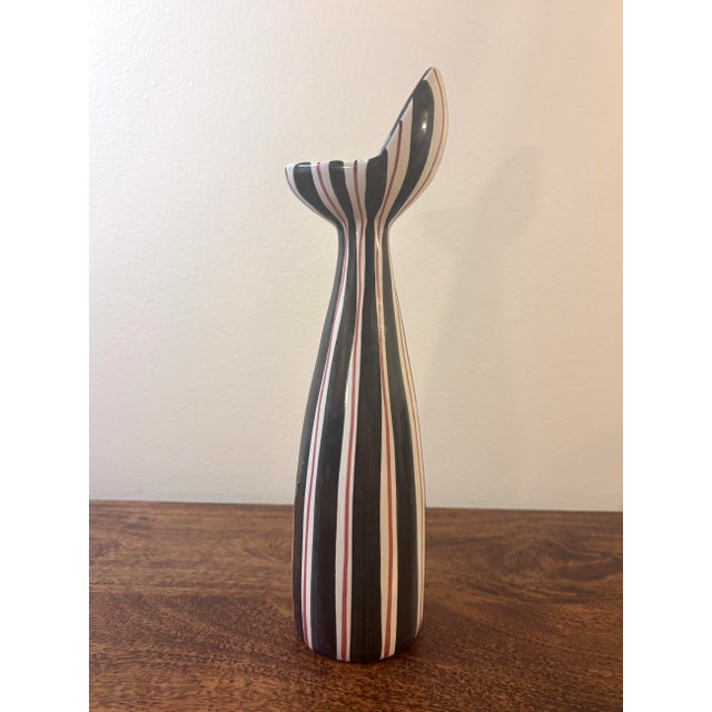 Ceramic Vintage 1950s Mid-Century Modern Italian Vase by Ed Langbein, Signed For Sale - Image 7 of 8