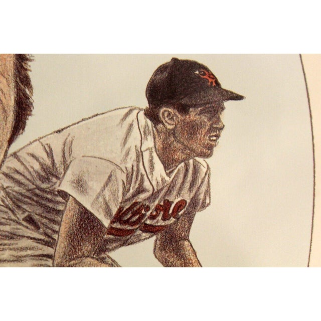 Jerry Hersh Baseball Memorabilia Lithograph Brooks Robinson Signed 218/750 Unfra For Sale - Image 9 of 11