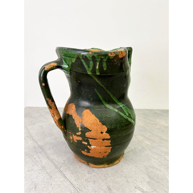 Black Antique Green Glaze Jug For Sale - Image 8 of 12