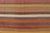 Vintage Striped Turkish Kilim in Multi Colors 6' 6 X 10' 7 For Sale - Image 4 of 11