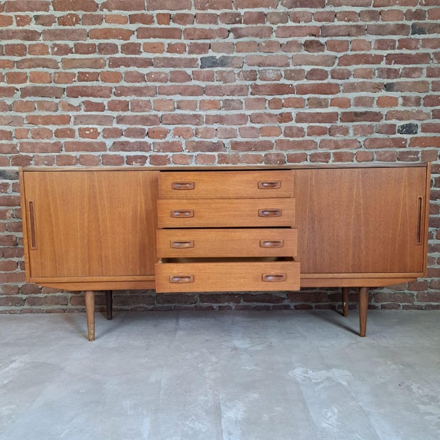 Sideboard in Teak, Denmark, 1960 For Sale - Image 4 of 7