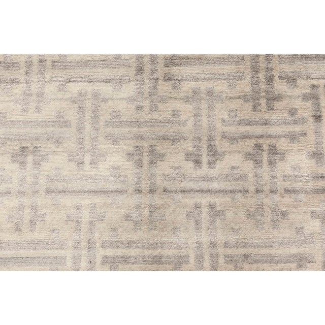 Large Terra Rug Handmade in Natural Wool by Doris Leslie Blau For Sale - Image 4 of 7