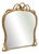 Large Antique English Hour Glass Shaped Gilt Overmantle Mirror, 19th Century. For Sale
