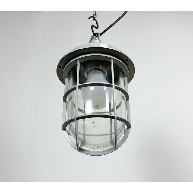 Industrial Grey Cast Aluminium Light from Yamada Co.ltd., 1960s For Sale - Image 9 of 14