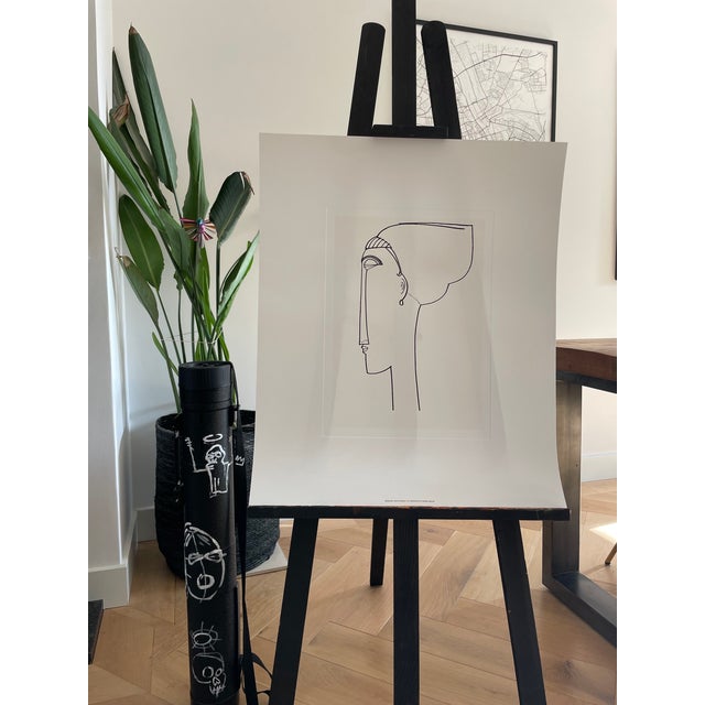 Amadeo Modigliani (1884-1920), Testa Di Profilo, 1911, Printed in Italy For Sale - Image 9 of 9