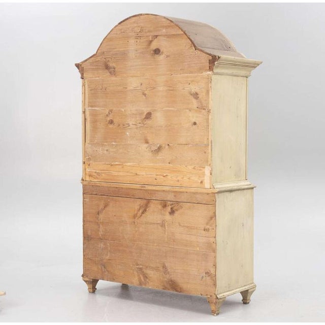 Antique Swedish Domed-Top Glazed Cabinet, 1700s For Sale - Image 4 of 18