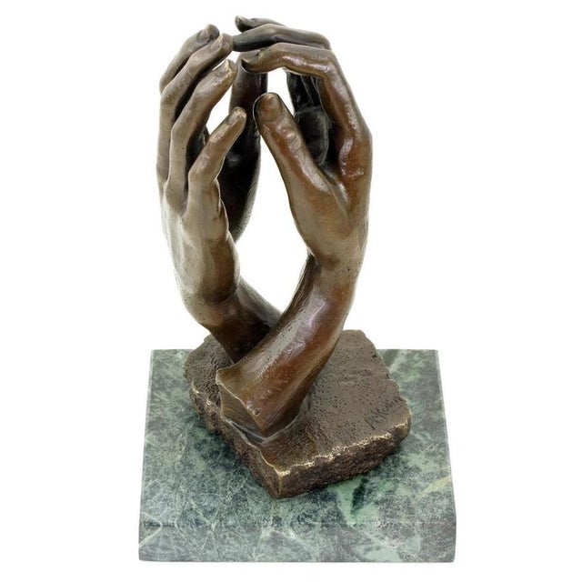 Modern Brown Patinated Sculpture Titled The Cathedral, 20th Century, Bronze For Sale - Image 4 of 10