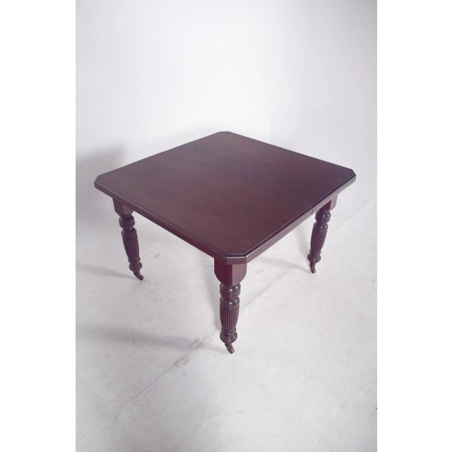 Brown English Victorian Dining Table, 1890s For Sale - Image 8 of 11