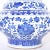 Early 21st Century Pair of Blue and White Porcelain Lidded Urns For Sale - Image 5 of 6