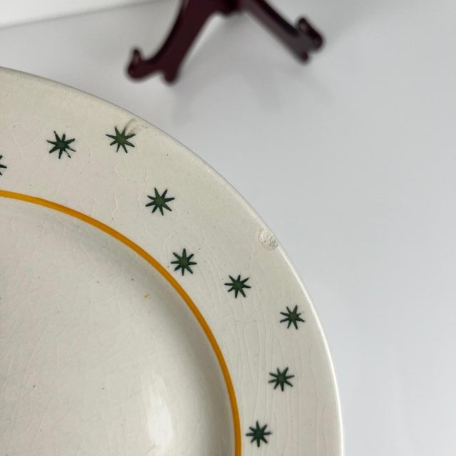 1960s Primefleur Design Constellation Model Dinner Plates from Gien, 1950, Set of 6 For Sale - Image 5 of 11