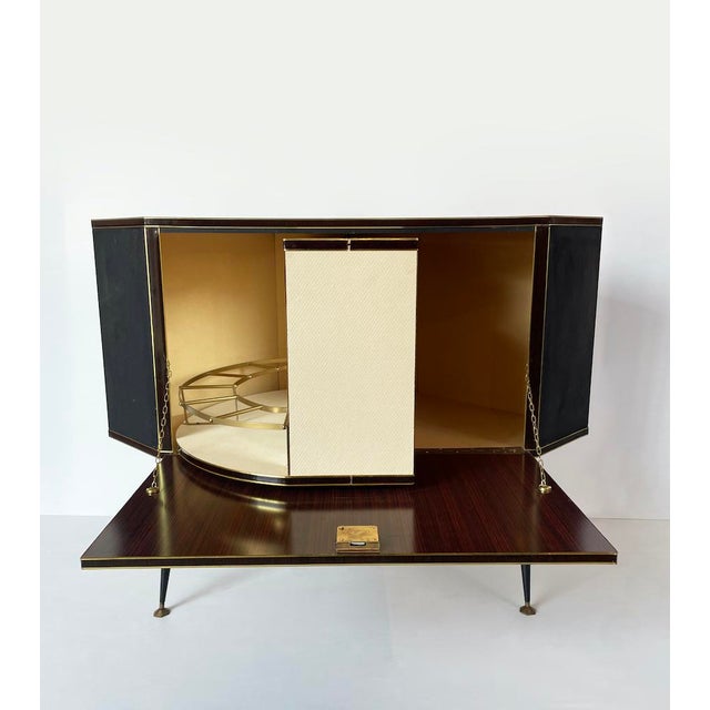 Vintage Bar Cabinet with Revolving Interior, 1950s For Sale - Image 6 of 14