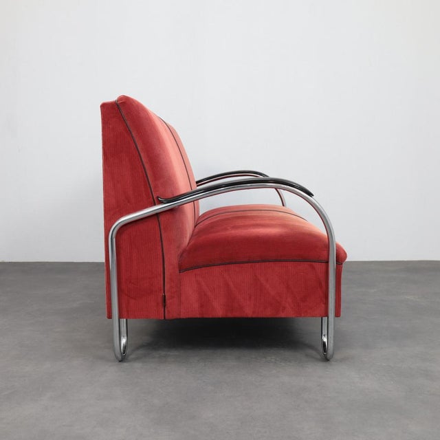 Bauhaus Model 444 Bauhaus Sofa by W.H. Gispen, 1990s For Sale - Image 3 of 10