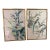 1950s Pair of Japanese Silk Paintings - Signed For Sale