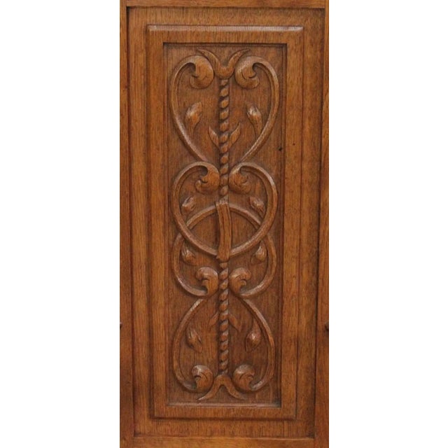 Set of Renaissance Style Caquetoires Armchairs in Blond Oak, Late 19th Century For Sale - Image 6 of 18