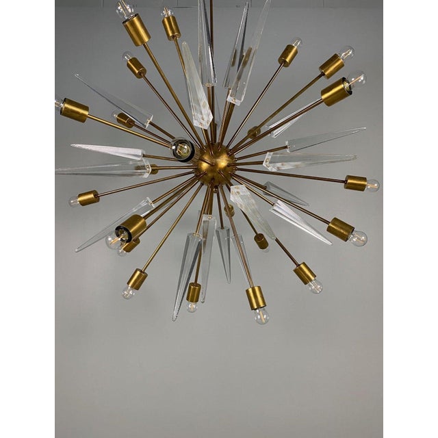 Large Sputnik Chandelier, 1950s For Sale - Image 11 of 12