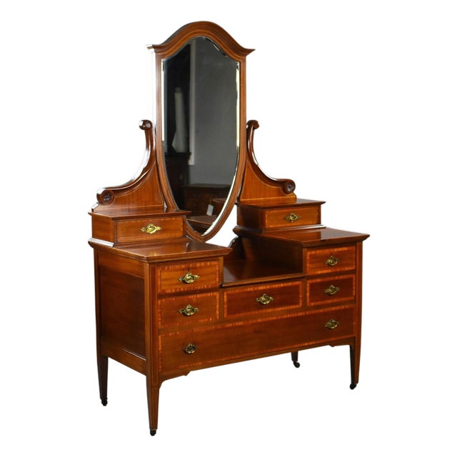 Edwardian Mahogany Dressing Table, 1900s For Sale