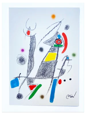 Joan Miró, Maravillas con variaciones No.6, 1975, Lithograph