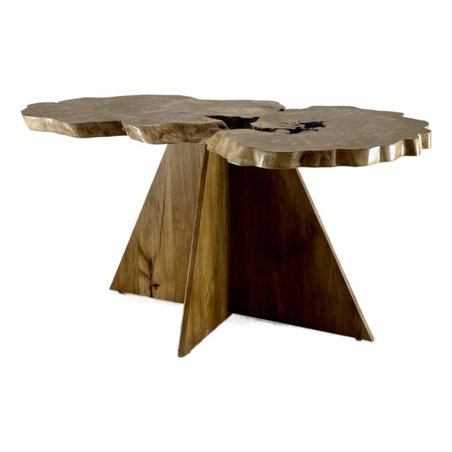 Confluence — Sculptural Live-Edge Wood Table For Sale