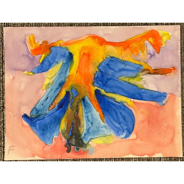 Modern watercolor by Vermont artist Frank Wallace (1915/18-2003). Wallace was born in Toledo, Ohio and grew up in...