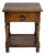 Oak Side Table in Original Patina For Sale