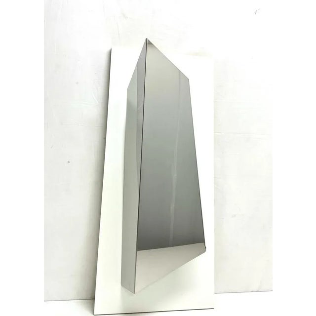 1970s Large Sculptural Stainless Steel Wall Lamp, 1970s For Sale - Image 5 of 5