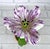 Early 21st Century White Parrot Tulip Flamed With Violet in Porcelain by Didier Gardillou For Sale - Image 5 of 7