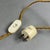 Vintage Porcelain, Brass and Glass Table Lamp from Limoges, France, 20th Century For Sale - Image 13 of 15