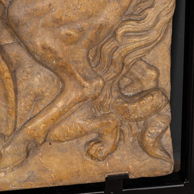 Italian Artist, Plaque of George Slaying the Dragon, 1870, Marble For Sale - Image 3 of 17