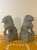 Vintage Hand Carved Stone Foo Dogs Guardian Lions, Pair, Asian Garden Sculptures For Sale - Image 4 of 8