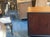 This product is a pair of French MCM brass inlaid mahogany and ebony side cabinets. They feature an elegant combination of...