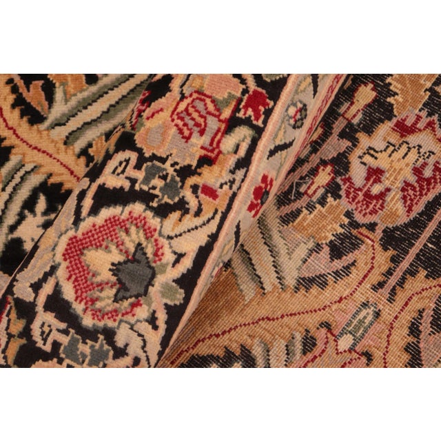 Black 1980s 1980s Art Nouveau William Morris Wool Area Rug - 6'2" X 8'11" For Sale - Image 8 of 10