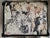 Farmhouse Antique Early 20th Century Victorian Footstool Black With Cat Tapestry Upholstered Cushion For Sale - Image 3 of 9