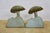 Green Antique McClelland Barclay Art Deco Bronze Mushroom Frog Bookend Sculptures 4.5" For Sale - Image 8 of 13