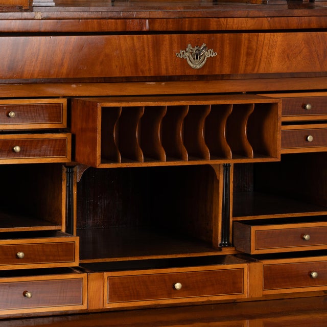 Wood Early 19th Century Mahogany Empire Secretary Bureau From Denmark For Sale - Image 7 of 9