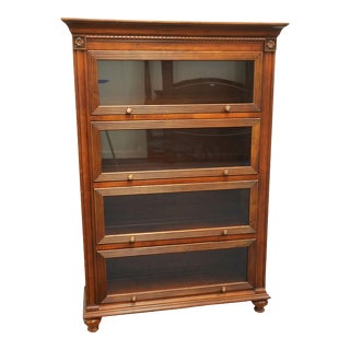 Ethan Allen British Classics Collection 50" Lawyer's Bookcase 29-9446 in 260 Finish For Sale