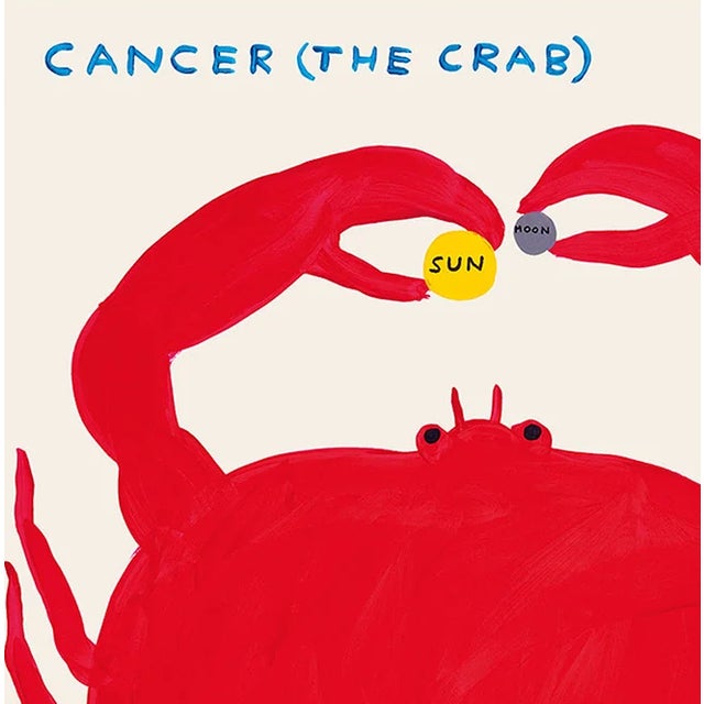 David Shrigley Cancer Signs of the Zodiac Lithograph Poster (The Crab), 2021 For Sale - Image 4 of 4