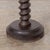 Brown 1940s French Twisted Wood Pedestal Table For Sale - Image 8 of 9