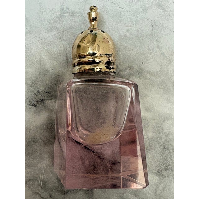 Vintage Mikasa Pink Glass Salt & Pepper Shakers-a Pair For Sale In Sacramento - Image 6 of 9