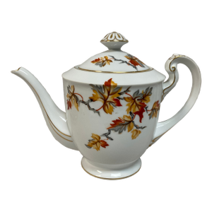 Vintage Craftsman China Golden Autumn Pattern Teapot