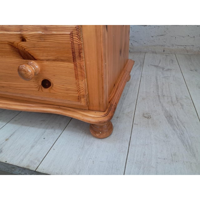 Vintage Pine Tallboy Chest of 5 Drawers, 1980s For Sale - Image 11 of 16