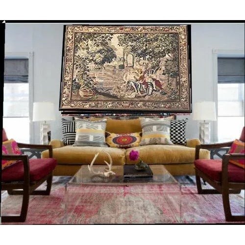 This is a newly estate found antique French Tapestry. I spotted this beauty from an estate sale from a mansion in Santa...