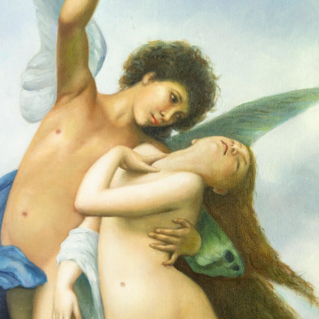 Realism William Adolphe Bouguereau the Abduction of Psyche Masters Study Oil on Linen For Sale - Image 3 of 17