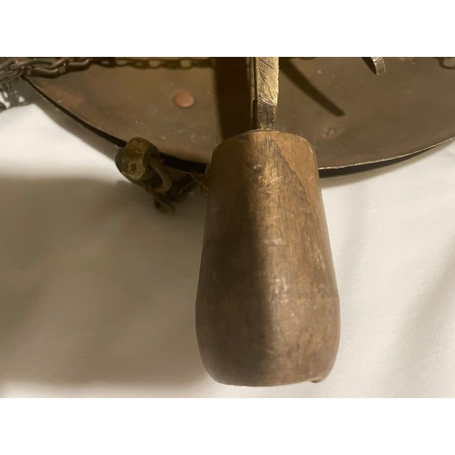 1918 Ottoman Empire Brass 16" Balance Scale — Crowned Anchor Maritime Guild Mark For Sale - Image 14 of 18